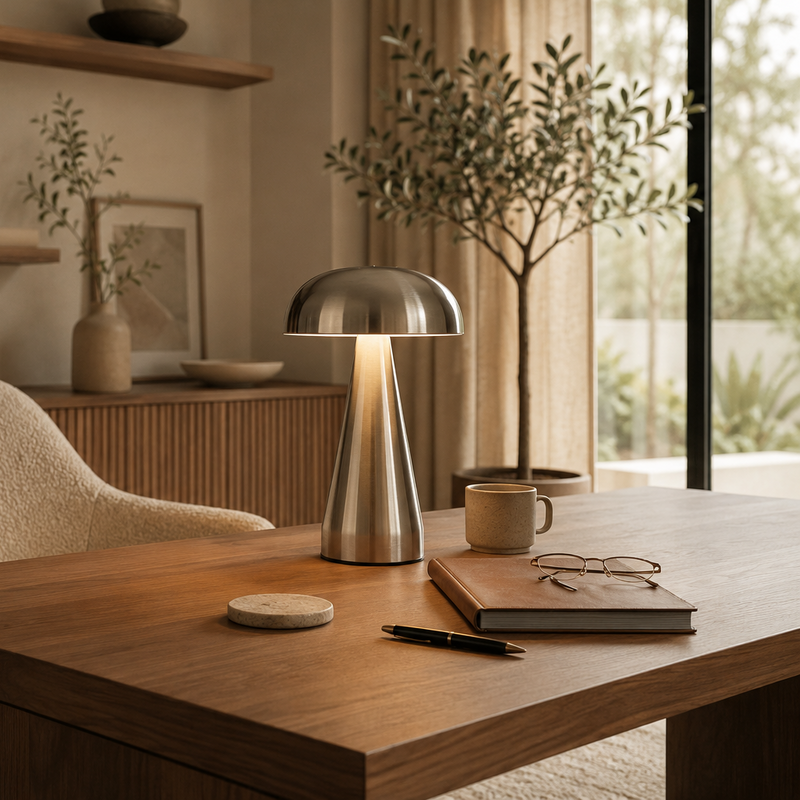 Rechargeable Mushroom Table Lamp