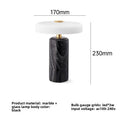 Portable Rechargeable Table Lamp with Marble Base