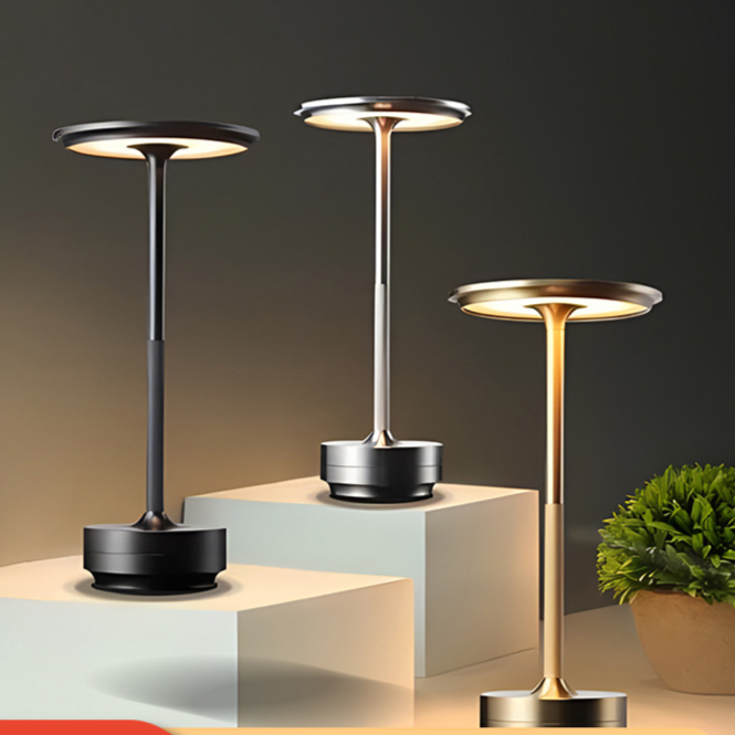 Rechargeable LED Metal Table Lamp with Touch Control