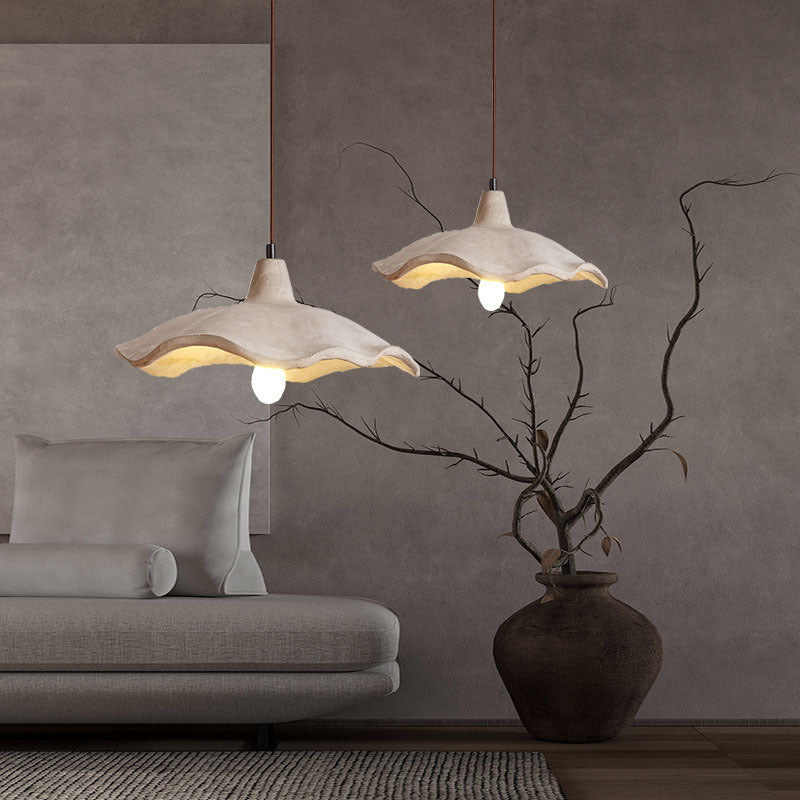 Wabi Sabi Pendant Lamp Cement Chandelier Bedside Lighting