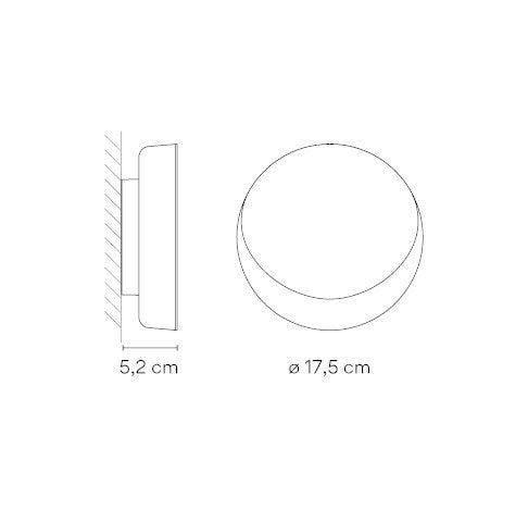 Minimalist Round LED Wall Lamp for Home Ambiance Lighting