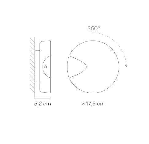 Minimalist Round LED Wall Lamp for Home Ambiance Lighting