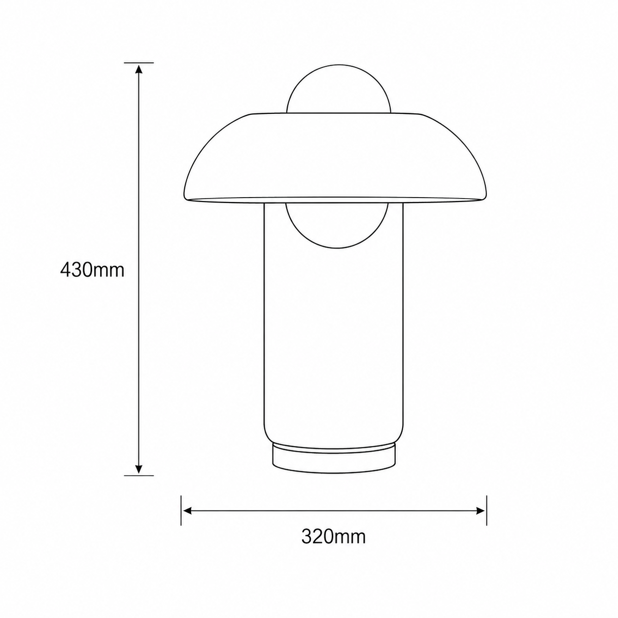 Nordic Glass Table Lamp - Modern Ambient