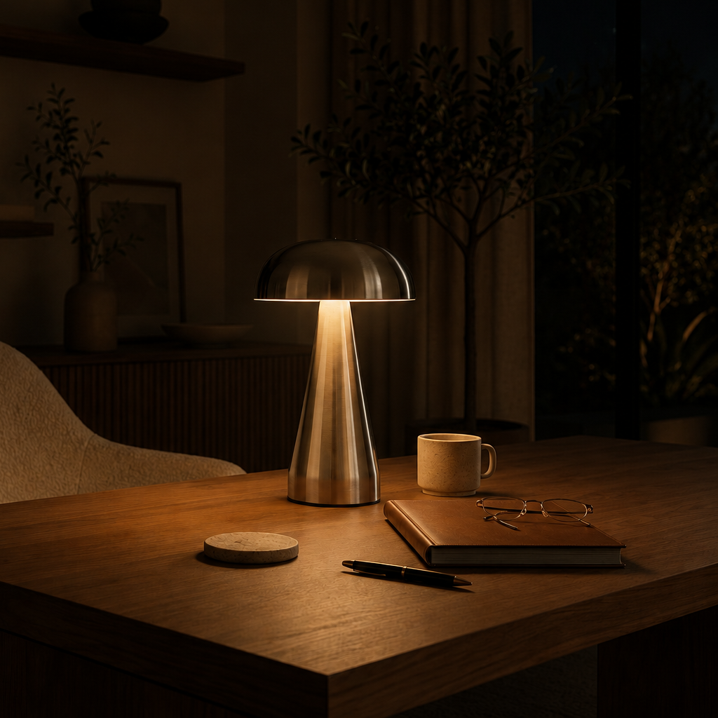 Mushroom Shape USB Table Lamp with Touch Control