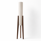 New Chinese Style Natural Wood Floor Lamp