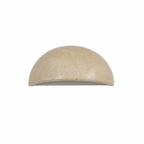 Yellow Travertine Semi-Circle LED Wall Lamp