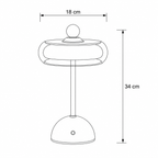 Rechargeable Cordless LED Table Lamp with Touch Control