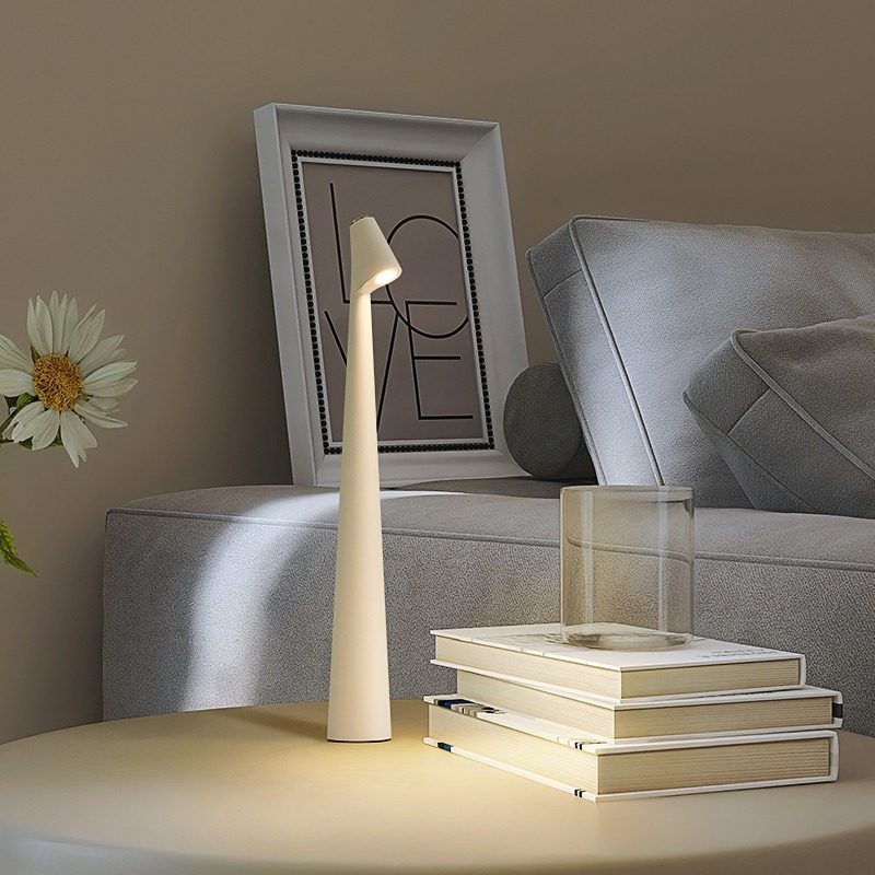 Rechargeable Color Changing Table Lamp with Tall Base