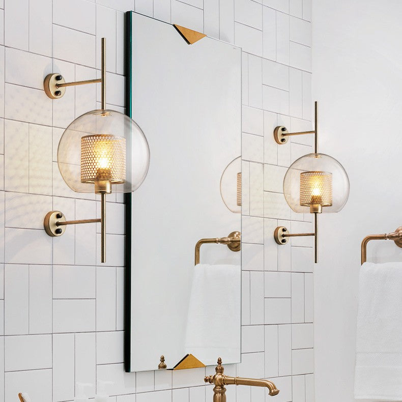 Nordic Glass Wall Lamp for Bedroom Living Room