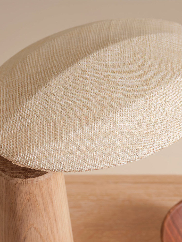 Retro Solid Wood Table Lamp with LED