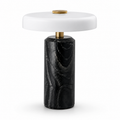Cordless Marble Table Lamp — Rechargeable Bedside Accent Light