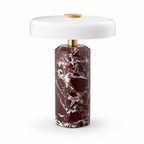 Cordless Marble Table Lamp — Rechargeable Bedside Accent Light