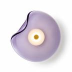 Glass Disc Wall Sconce — Post-Modern Art Deco Ambient Light