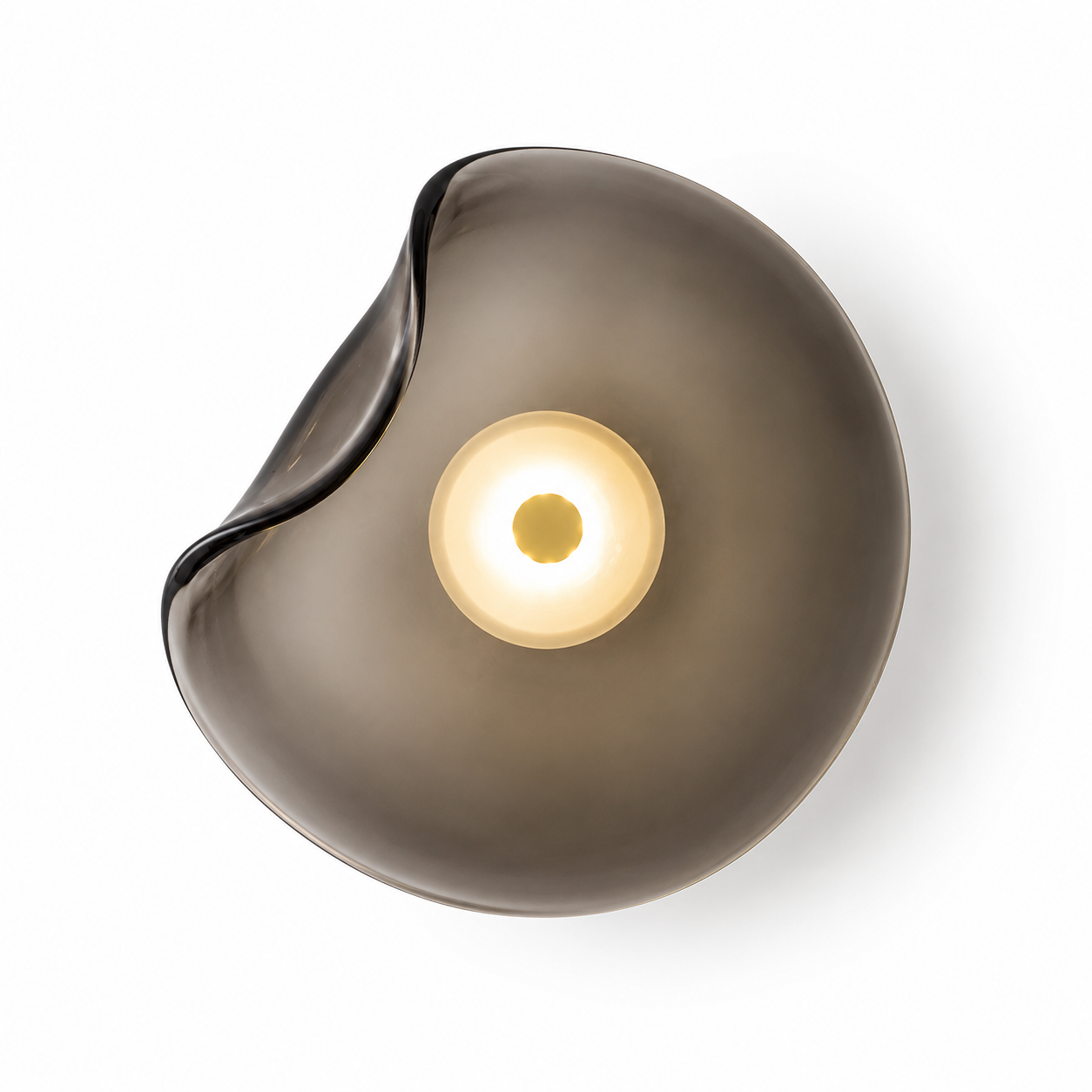Glass Disc Wall Sconce — Post-Modern Art Deco Ambient Light