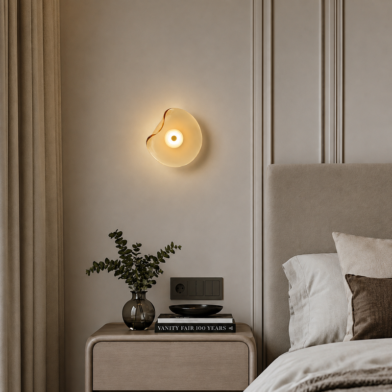 Glass Disc Wall Lamp