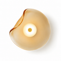Glass Disc Wall Sconce — Post-Modern Art Deco Ambient Light