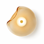 Glass Disc Wall Sconce — Post-Modern Art Deco Ambient Light