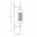 Nordic Glass Wall Sconce — Minimalist Bedroom & Living Room Light