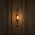Nordic Glass Wall Sconce — Minimalist Bedroom & Living Room Light