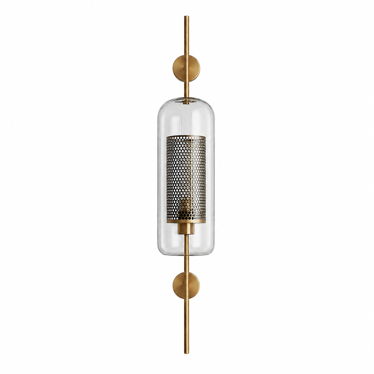 Nordic Glass Wall Sconce — Minimalist Bedroom & Living Room Light