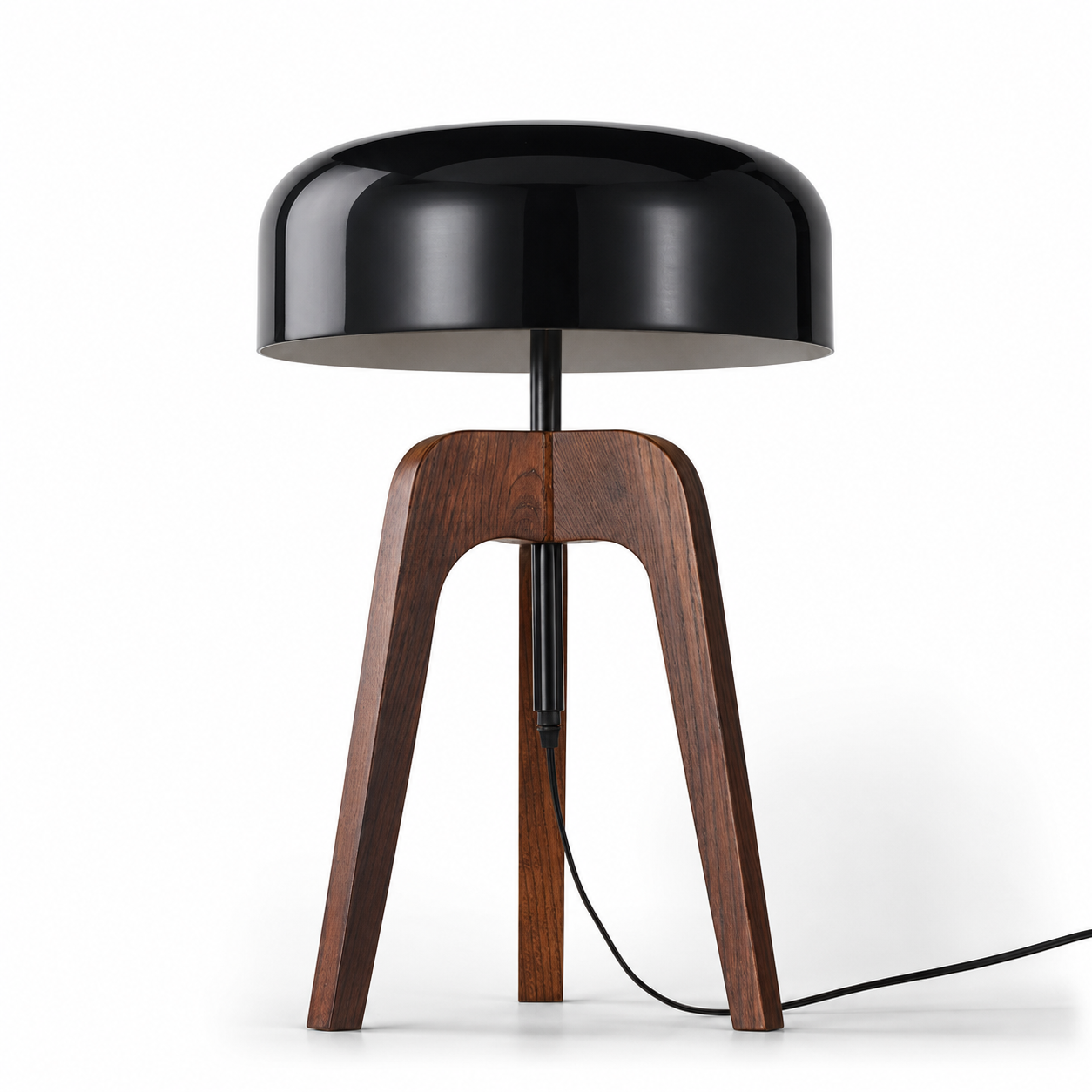 Solid Wood Floor Lamp — Nordic Standing Light for Living Room