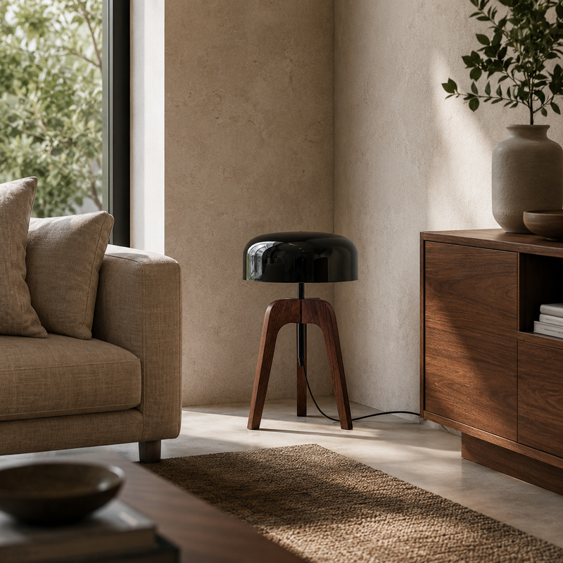 Solid Wood Floor Lamp