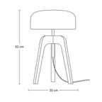 Solid Wood Floor Lamp — Nordic Standing Light for Living Room