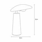 Solid Wood Wabi-Sabi Table Lamp — Retro Bedside Desk Light