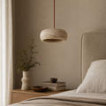 Travertine Stone Pendant Light — Wabi-Sabi Dining Room Chandelier