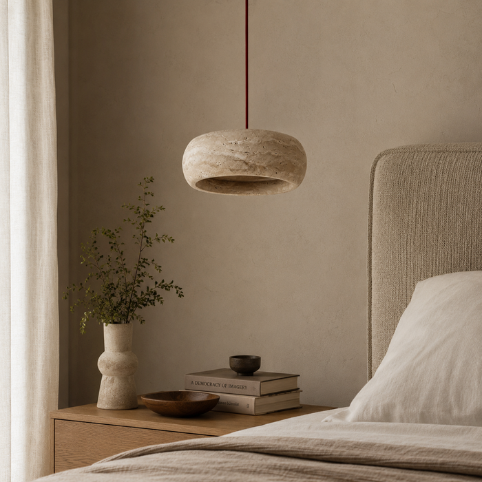 Travertine Stone Pendant Light