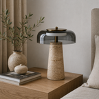 Travertine Stone Table Lamp
