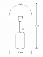 Vintage Nanyang Table Lamp — Retro Brass Bedside Light with LED
