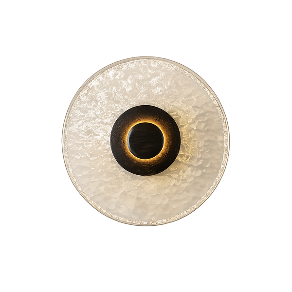 Walnut Wood Glass Wall Lamp